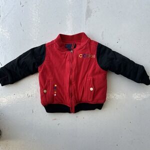 Coogi Varsity Style Red & Black Jacket |‎ Size: 18 months